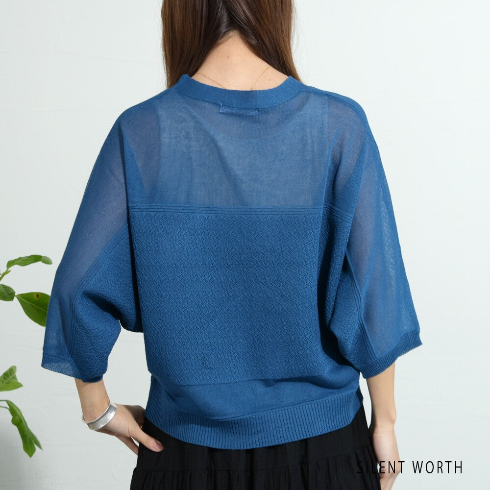 Border Style Dolman Knit Cardigan 針織蝙蝠袖開襟衫